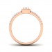 0.48 carat 18K White & Rose Gold - Naysha Engagement Ring