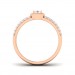0.48 carat 18K White & Rose Gold - Naysha Engagement Ring