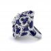 Blue Sapphire Diamond Ring