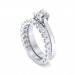 Platinum U Prong 3/4 Eternity Ring - 5 cent diamonds