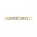 Yellow Gold U Prong 3/4 Eternity Ring - 5 cent diamonds