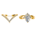 0.97 carat 18K Gold - THE KYRA OVAL RING AND BAND