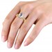 The Cindy Oval Hidden Halo Ring