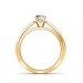 The Dual Band Solitaire Ring