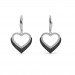 Black Diamond Heart Earring