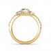 Hand-0.85 carat 18K Gold - Eternal Love Engagement Ring