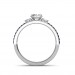 1.29 carat Platinum - Athena Engagement Ring and Wedding Band Set
