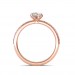 1.24 carat 18K Gold - Carmine Engagement Ring and Wedding Band Set