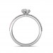 1.24 carat Platinum - Carmine Engagement Ring and Wedding Band Set