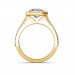 The Khloe Princess-Halo Ring