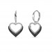 Black Diamond Heart Earring