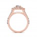 The Ava Oval Double Halo Ring