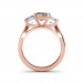 The Leah Princess 3-stone Ring