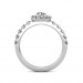 The Lea Marquise Halo Ring
