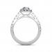 The Carla Cushion-outline Halo Ring