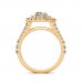 The Ava Oval Double Halo Ring