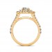 The Ava Oval Double Halo Ring