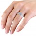 1.37 carat 18K White Gold - Azzario Engagement Ring