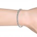 The Symphony Alternating Block Tennis Bracelet - 10 cent diamonds