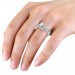 Diamond Round Entwined Rings