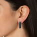 The Belize Black Diamond Hoop Earrings