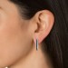 The Anna Black Diamond Hoop Earrings