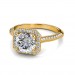 The Renee Halo Ring - Round