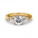 0.74 carat 18K White Gold - Laura Baguette Ring