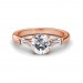 0.74 carat 18K White Gold - Laura Baguette Ring