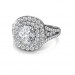 The Ziva Double-Halo Ring