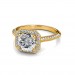 The Renee Halo Ring - Round