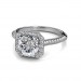 The Renee Halo Ring - Round