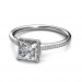 0.82 carat Platinum - THE JANE PRINCESS RING