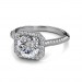 The Renee Halo Ring - Round