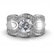 Hand-1.35 carat Platinum - Utopia Engagement Ring