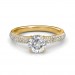 0.74 carat 18K Gold - Forever Love Engagement Ring