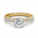 1.05 carat 18K Gold - Forever Love Engagement Ring