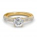 1.15 carat 18K Gold - Forever Love Engagement Ring 