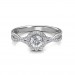 0.64 carat Platinum - Zara Engagement Ring