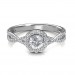 0.74 carat 18K Gold - Zara Engagement Ring