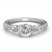 1.05 carat 18K White Gold - Eternal Love Engagement Ring