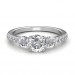 Hand-0.85 carat 18K Gold - Eternal Love Engagement Ring