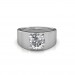 The Evergreen Solitaire Ring For Him - 0.20 carat- Platinum