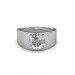 The Evergreen Solitaire Ring For Him - 0.50 carat