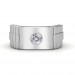 The Leopold Ring For Him - 0.15 carat- Platinum