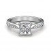 0.64 carat 18K White Gold - Ayesha Engagement Ring