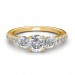 Hand-0.85 carat 18K Gold - Eternal Love Engagement Ring