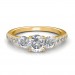 Hand-0.85 carat 18K Gold - Eternal Love Engagement Ring