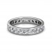 Platinum Channel Set Diamond Full Eternity Ring - 5 cent diamonds