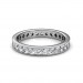 Platinum Milgrain Channel Set Diamond Full Eternity Ring - 3 cent diamonds
